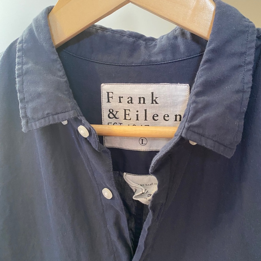 Frank & Eileen navy shirt (unworn, size L)
